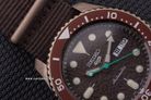 Seiko 5 Sports SRPD85K1 5KX Chocolate SKX Sports Style Automatic Brown Dial Brown Nylon Strap-6