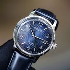 Seiko Presage SRPE43J1 Cocktail Old Clock Blue Dial Dark Blue Leather Strap-3