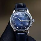 Seiko Presage SRPE43J1 Cocktail Old Clock Blue Dial Dark Blue Leather Strap-4