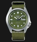 Seiko 5 Sports SRPE65K1 Automatic Green Olive Dial Green Olive Nylon Strap-0