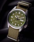 Seiko 5 Sports SRPE65K1 Automatic Green Olive Dial Green Olive Nylon Strap-3
