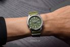 Seiko 5 Sports SRPE65K1 Automatic Green Olive Dial Green Olive Nylon Strap-7
