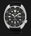 Seiko Prospex SRPE93K1 Turtle Automatic Divers 200M Black Dial Black Rubber Strap-0