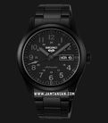 Seiko 5 Sports SRPJ09K1 Field Street Style Automatic Men Black Dial Black Stainless Steel Strap-0