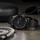 Seiko 5 Sports SRPJ09K1 Field Street Style Automatic Men Black Dial Black Stainless Steel Strap-3