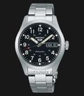 Seiko 5 Sports SRPJ81K1 Mid-Field Sports Style Automatic Men Black Dial Stainless Steel Strap-0