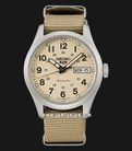 Seiko 5 Sports SRPJ83K1 Mid-Field Sports Style Automatic Men Beige Dial Beige Nylon Strap-0