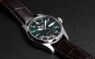Seiko 5 Sports SRPJ89K1 Flieger Suits Style Kelly Green Flieger Black Leather Strap-7