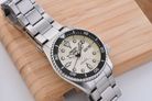 Seiko 5 Sports SRPK31K1 5KX Midi SKX Sports Style Beige Dial Stainless Steel Strap-8