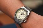 Seiko 5 Sports SRPK31K1 5KX Midi SKX Sports Style Beige Dial Stainless Steel Strap-9