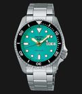 Seiko 5 Sports SRPK33K1 5KX Midi SKX Sports Style Baby Blue Dial Stainless Steel Strap-0
