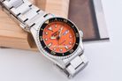 Seiko 5 Sports SRPK35K1 5KX Midi SKX Sports Style Orange Dial Stainless Steel Strap-7