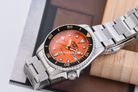 Seiko 5 Sports SRPK35K1 5KX Midi SKX Sports Style Orange Dial Stainless Steel Strap-8