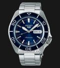 Seiko 5 Sports SRPK97K1 SKX SNZH5 Bluetone Redux Men Stainless Steel Strap-0