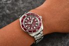 Seiko Prospex SRPL11K1 Diver Samurai Shog-Urai Red Dial Stainless Steel Strap-11