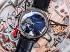Seiko Presage SSA405J1 Cocktail Time Blue Moon Open Heart Dial Blue Leather Strap-6