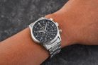 Seiko Chronograph SSB447P1 Discover More Black Dial Stainless Steel Strap-8