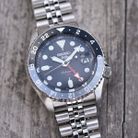 Seiko 5 Sports SSK001K1 SKX Sports Style GMT Black Grape Automatic Black Dial Stainless Steel Strap-7