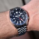 Seiko 5 Sports SSK001K1 SKX Sports Style GMT Black Grape Automatic Black Dial Stainless Steel Strap-9