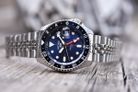 Seiko 5 Sports SSK003K1 SKX Sports Style GMT Batman Automatic Blue Dial Stainless Steel Strap-8