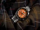 Seiko 5 Sports SSK005K1 SKX Sports Style GMT Mikan Orange Automatic Orange Dial St. Steel Strap-4