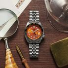 Seiko 5 Sports SSK005K1 SKX Sports Style GMT Mikan Orange Automatic Orange Dial St. Steel Strap-6