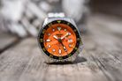 Seiko 5 Sports SSK005K1 SKX Sports Style GMT Mikan Orange Automatic Orange Dial St. Steel Strap-7