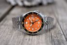 Seiko 5 Sports SSK005K1 SKX Sports Style GMT Mikan Orange Automatic Orange Dial St. Steel Strap-8