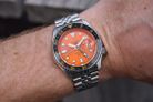 Seiko 5 Sports SSK005K1 SKX Sports Style GMT Mikan Orange Automatic Orange Dial St. Steel Strap-10
