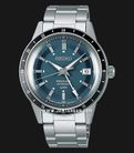 Seiko Presage SSK009J1 Style60's Automatic GMT Blue Dial Stainless Steel Strap-0