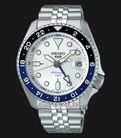 Seiko 5 Sports SSK033K1 SKX Series Automatic GMT Silver Dial Stainless Steel Strap-0