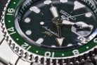 Seiko 5 Sports SSK035K1 SKX Series Automatic GMT Sprite Green Black Dial Stainless Steel Strap-11