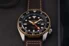 Seiko 5 Sports SSK036K1 SKX Series Automatic GMT Black Dial Brown Leather Strap-6
