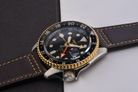 Seiko 5 Sports SSK036K1 SKX Series Automatic GMT Black Dial Brown Leather Strap-7