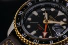 Seiko 5 Sports SSK036K1 SKX Series Automatic GMT Black Dial Brown Leather Strap-14