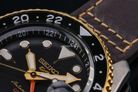 Seiko 5 Sports SSK036K1 SKX Series Automatic GMT Black Dial Brown Leather Strap-16