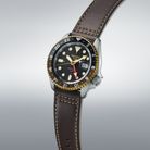 Seiko 5 Sports SSK036K1 SKX Series Automatic GMT Black Dial Brown Leather Strap-21