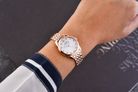 Seiko Classic SUR564P1 Madam MOP Crystal Dial Rose Gold Stainless Steel Strap Special Edition-7