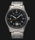 Seiko SUR569P1 Discover More Men Black Dial Stainless Steel Strap-0
