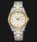 Seiko Classic SUR636P1 Ladies Mother Of Pearl Dial Dual Tone Stainless Steel Strap-0