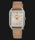 Seiko Classic SWR089P1 Madam Beige Dial Brown Leather Strap-0