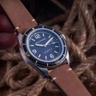 Spinnaker Fleuss SP-5055-01 Men Lumber Black Dial Brown Leather Strap-3