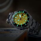 Spinnaker Dumas SP-5081-II Automatic Hornet Yellow Dial Stainless Steel Strap-2