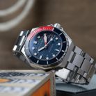 Spinnaker Dumas SP-5081-JJ Automatic Soda Blue Dial Stainless Steel Strap-5