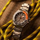 Spinnaker Dumas SP-5081-LL Automatic Sandblast Grey Dial Stainless Steel Strap-1