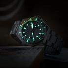 Spinnaker Dumas SP-5081-LL Automatic Sandblast Grey Dial Stainless Steel Strap-4