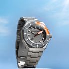 Spinnaker Dumas SP-5081-LL Automatic Sandblast Grey Dial Stainless Steel Strap-6