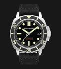 Spinnaker Hull Diver SP-5088-01 Tuxedo Black Dial Black Leather Strap-0