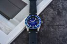 Spinnaker Wreck SP-5089-02 Oxidized Blue Dial Dark Blue Leather Strap-5