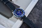 Spinnaker Wreck SP-5089-02 Oxidized Blue Dial Dark Blue Leather Strap-6